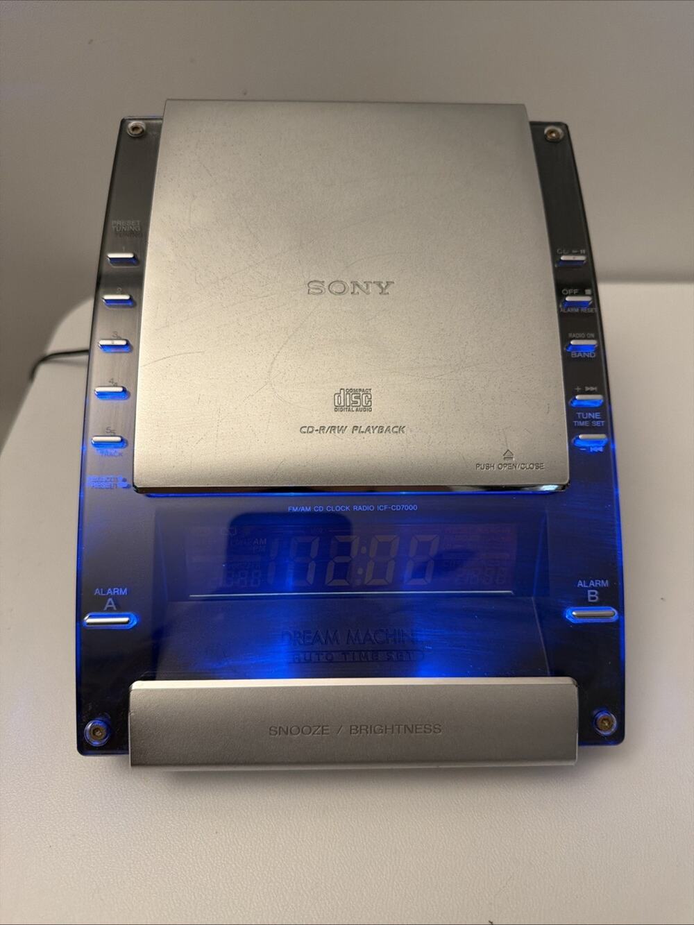 Sony Dream Machine ICF-CD7000 | AM/FM | CD | Alarm Clock | Tested Works Great